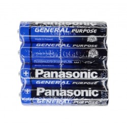 Батарейка ААА, Panasonic, R3, сольова, 1,5V, 4шт/уп